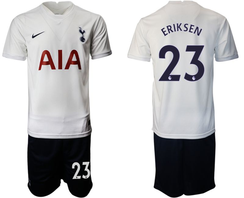 Men 2021-2022 Club Tottenham home white #23 Nike Soccer Jersey->customized soccer jersey->Custom Jersey